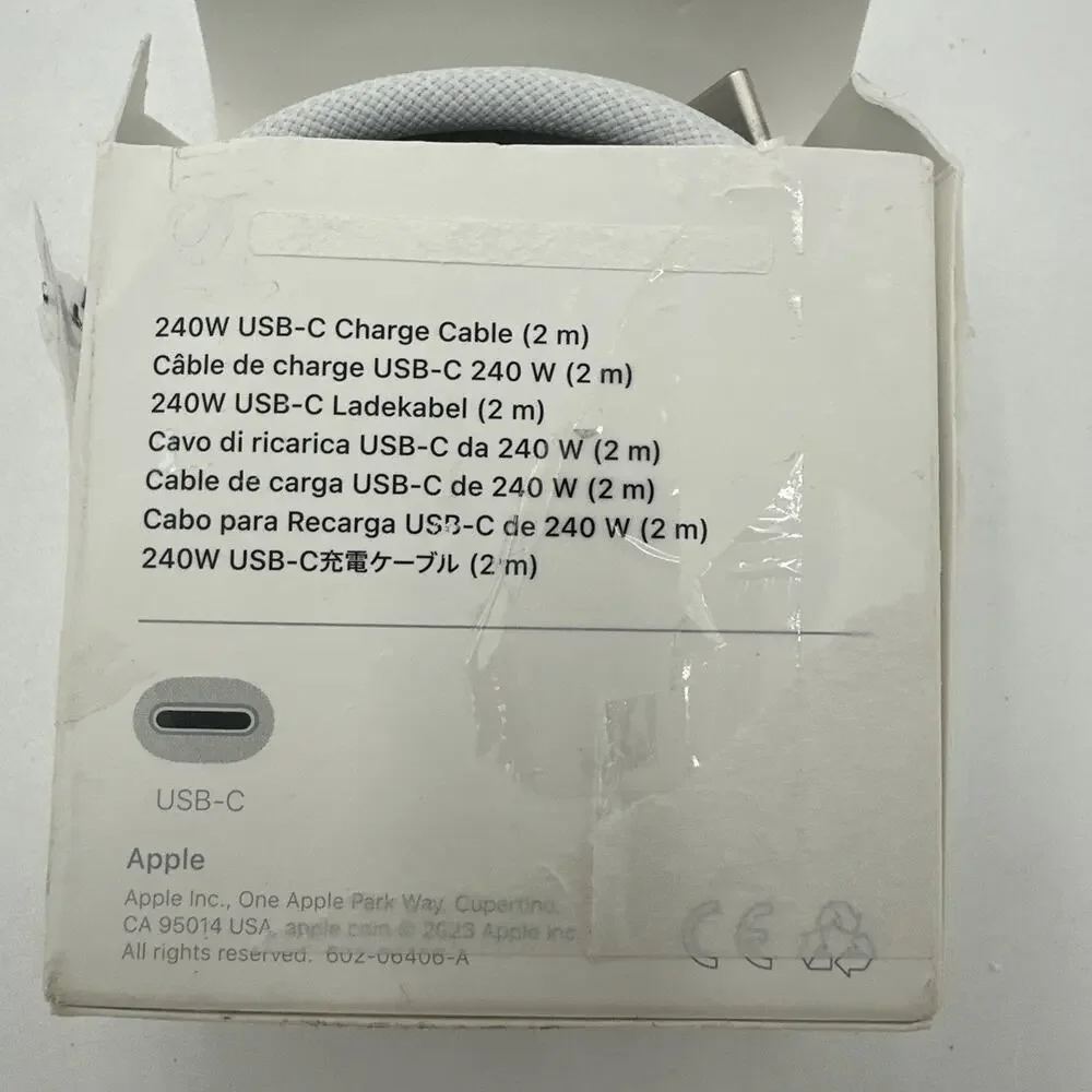 Genuine Apple 240W USB-C Woven Charging Cable, 2m - Picture 3 of 3